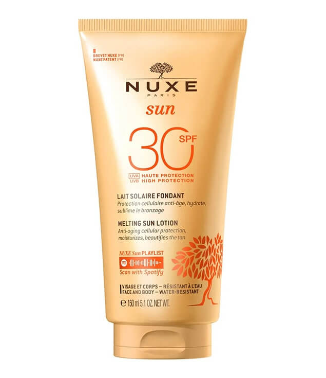 NUXE | SUN MELTING SUN LOTION HIGH PROTECTION SPF30 FACE AND BODY WATER-RESISTANT